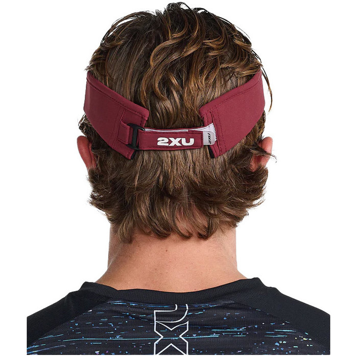 2023 2XU Run Visor UQ5686f - Truffle / White